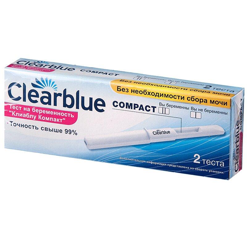 Тест на беременность Clearblue компакт 2 шт
