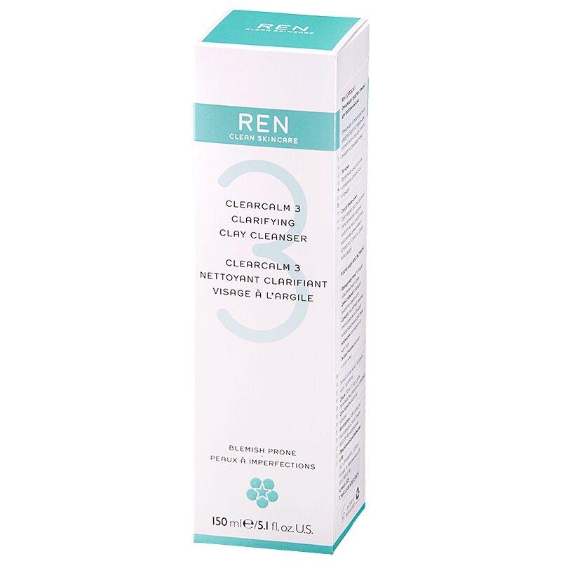 REN CLEARCALM 3 Очищающее средство с глиной для проблемной кожи 150 мл