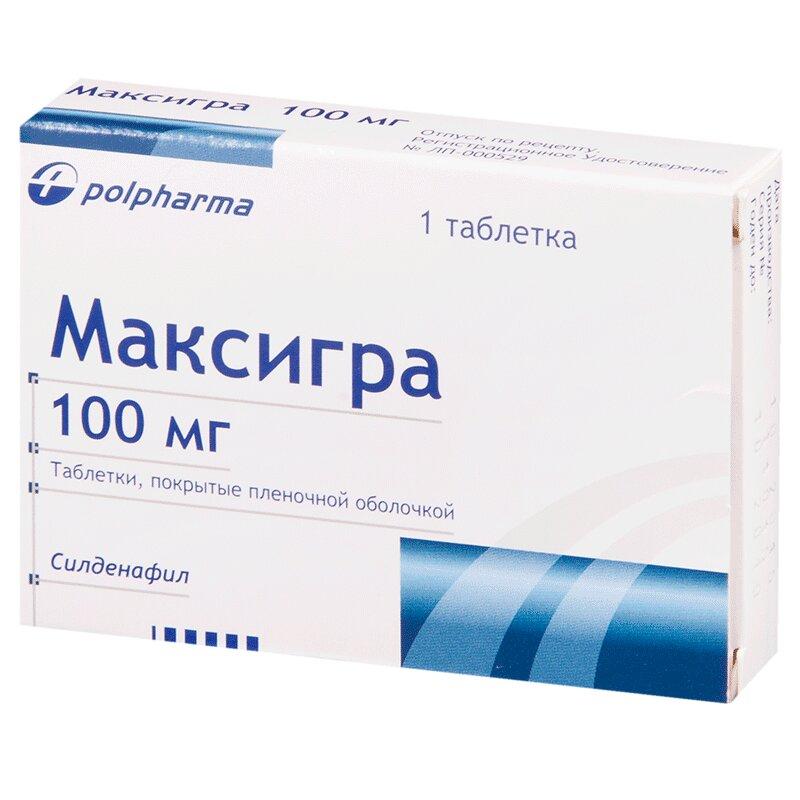 Максигра таблетки 100 мг 1 шт