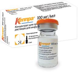 Кеппра концентрат 100 мг/ мл фл.5 мл 10 шт