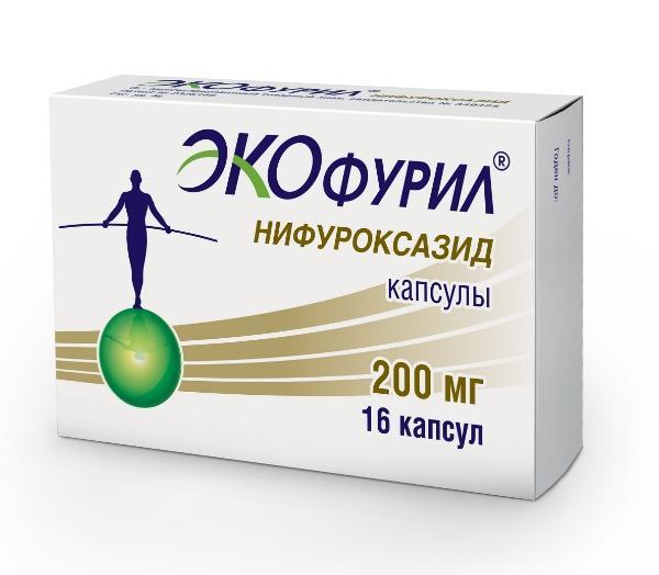 Экофурил капсулы 200 мг 16 шт