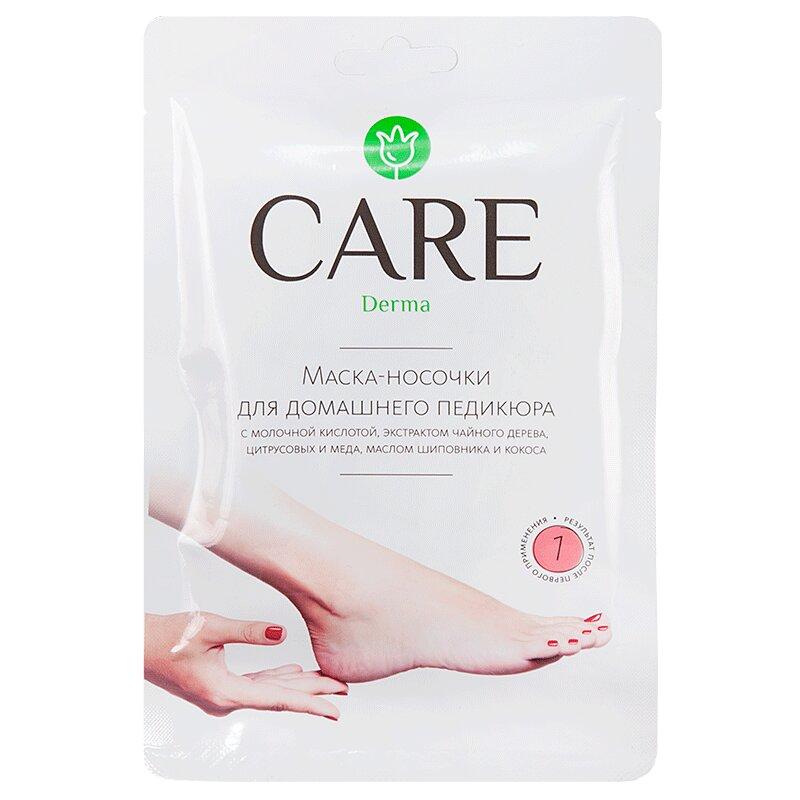 Care Derma Маска-носочки для домашнего педикюра 17 г пара