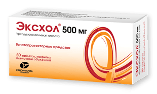 Эксхол таблетки 500 мг 50 шт