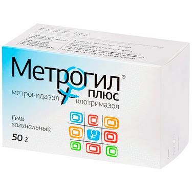 Метрогил Плюс гель вагинальный 20 мг+10 мг/ г туба 50 г 1+10 шт аппликаторов
