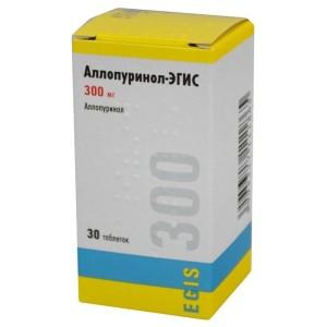 Аллопуринол таблетки 300 мг 30 шт