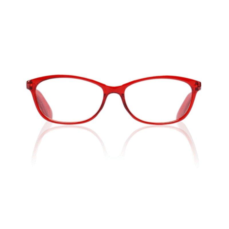 Очки корригирующие Kemner Optics глянцевые пластик для чтения +3,0 красные