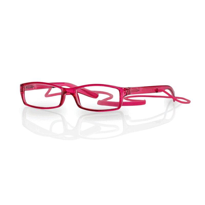 Очки корригирующие Kemner Optics глянцевые пластик со шнуром для чтения +2,5 розовые