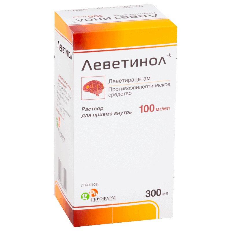 Леветинол раствор для приема 100 мг/ мл 300 мл