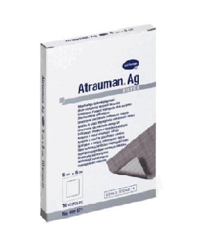 Повязка Atrauman Ag - мазевая с серебром 5 х 5 см. 10 шт.