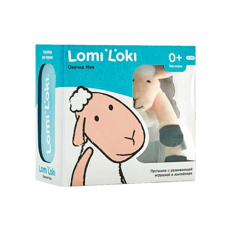LomiLoki Овечка Мия Пустышка с развивающей игрушкой 1 шт