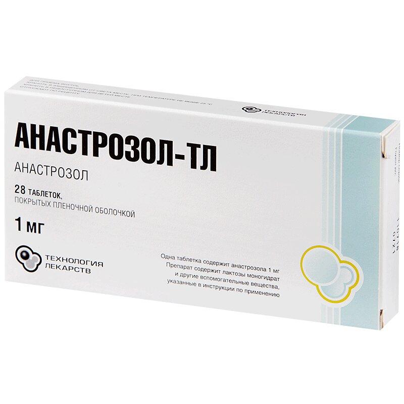 Анастрозол-ТЛ таблетки 1 мг 28 шт
