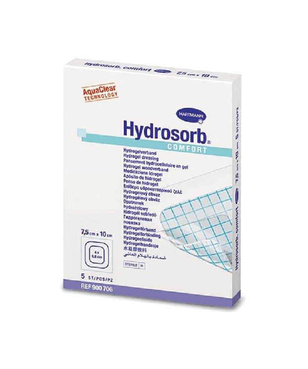 Повязка "Hydrosorb Comfort" гидрогелевая (самоклеющ.) 7,5см х 10 см. N5