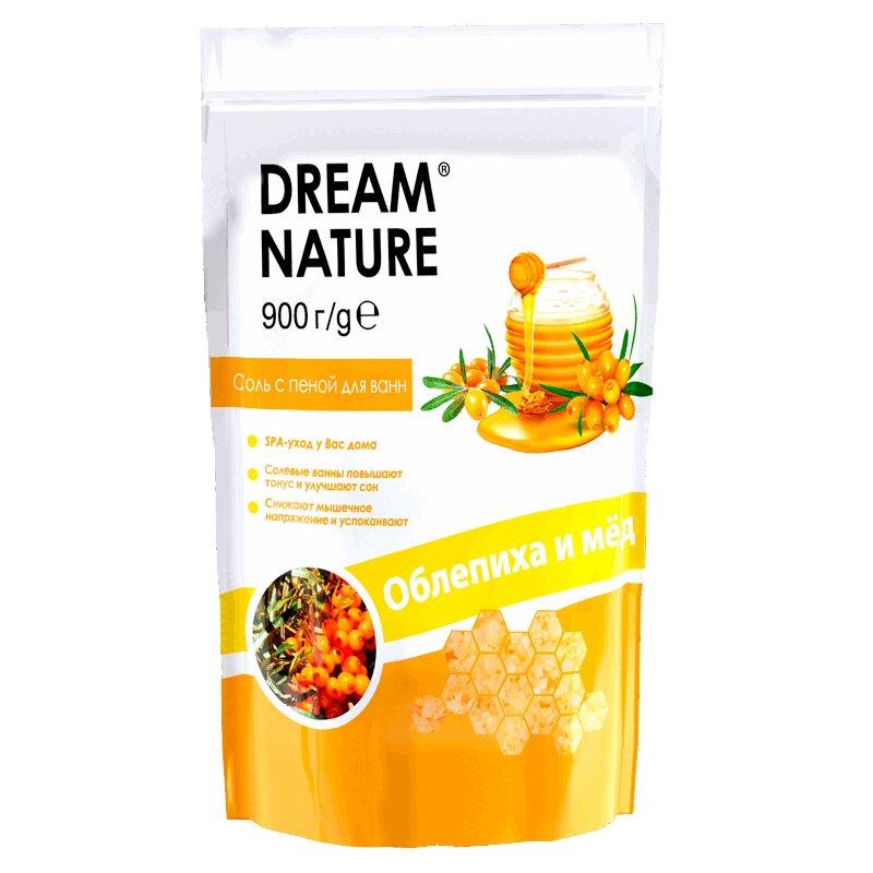 Dream Nature Соль с пеной для ванн Облепиха и мед 900 г