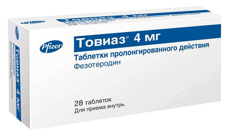 Товиаз таблетки 4 мг 28 шт