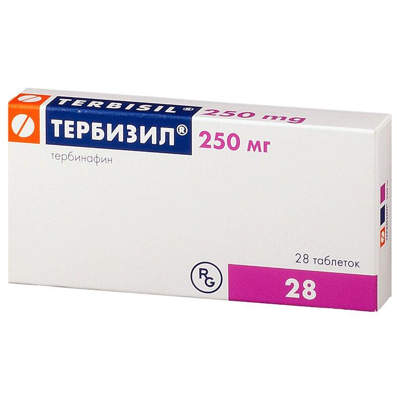 Тербизил таблетки 250 мг. 28 шт