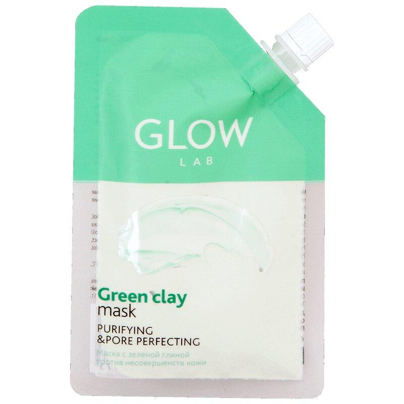 Glow Lab Маска для лица против несовершенств кожи Зеленая Глина 1 шт