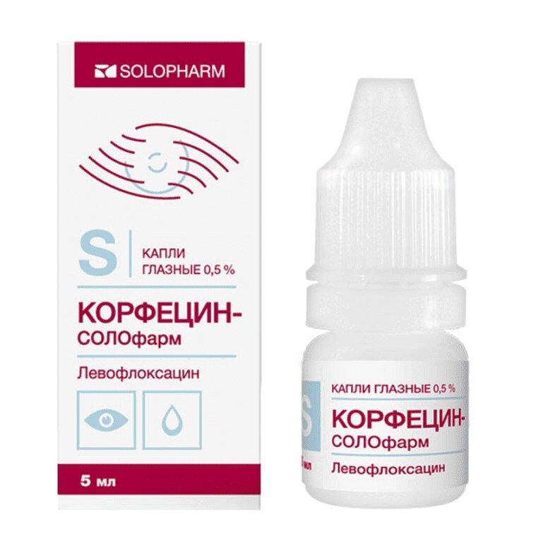 Корфецин-СОЛОфарм капли глазные 0,5% фл.5 мл 1 шт