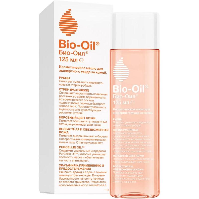 Bio-Oil Масло косметическое от шрамов, растяжек, неровного тона натуральное 125 мл