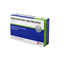Мемантин Велфарм таб.п.п.о.10 мг 30 шт