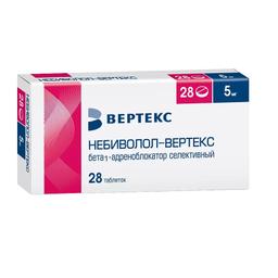 Небиволол-ВЕРТЕКС таблетки 5 мг 28 шт