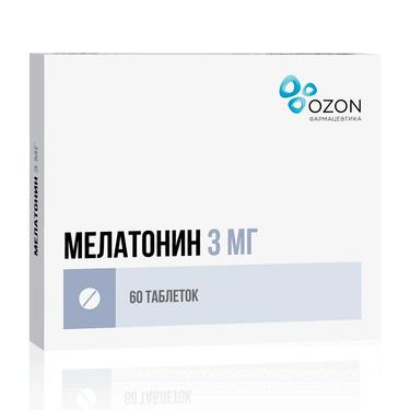 Мелатонин таблетки 3 мг 60 шт
