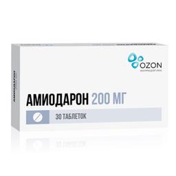 Амиодарон таблетки 200 мг 30 шт