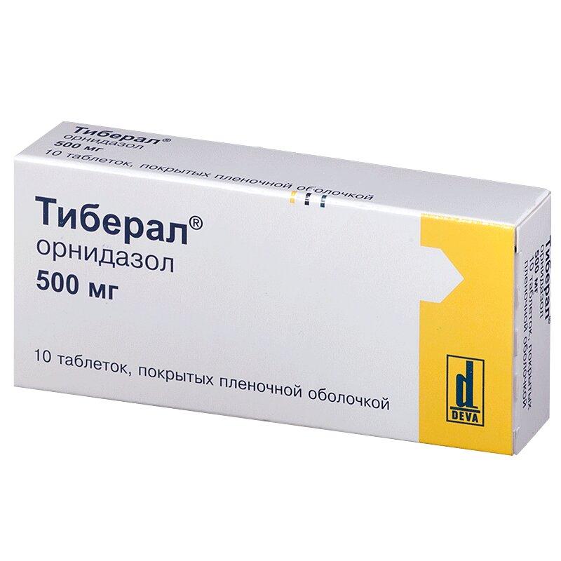 Тиберал таб.п.п.о 500 мг 10 шт