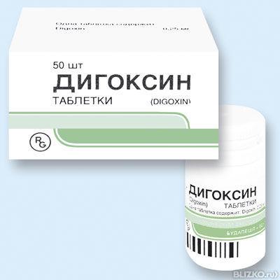 Дигоксин тб 0.25 мг N50