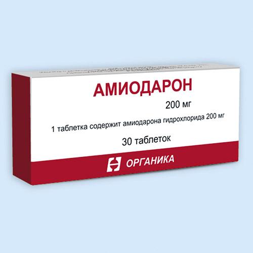 Амиодарон таблетки 200 мг 30 шт банка