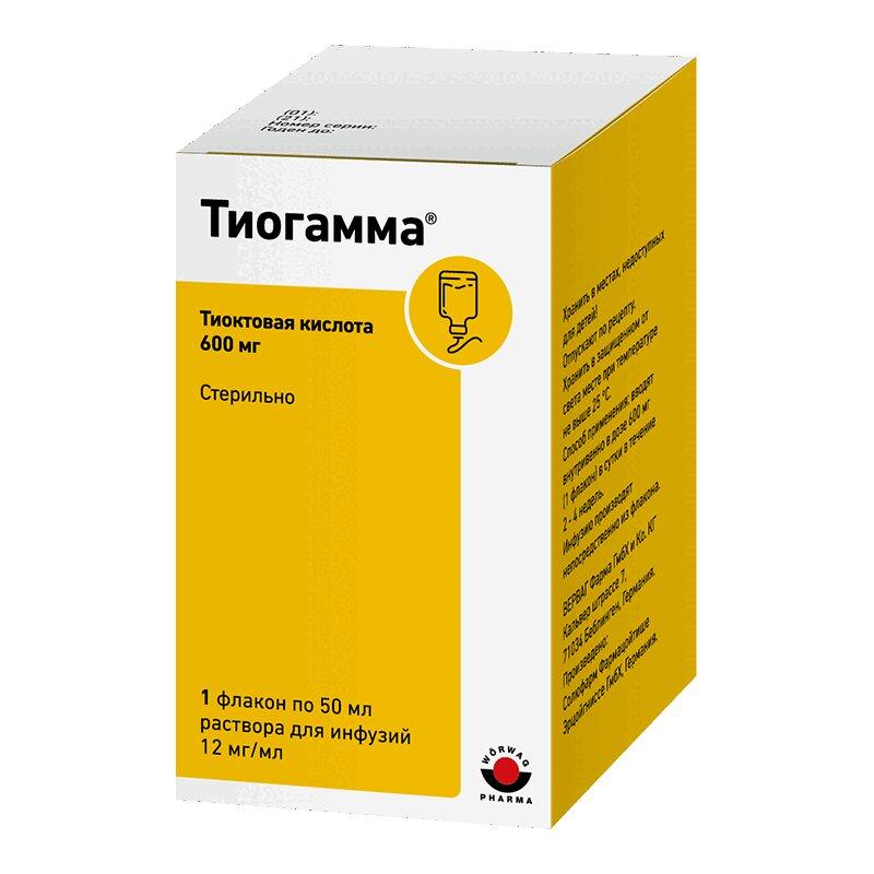 Тиогамма раствор 1,2% фл.50 мл 1 шт