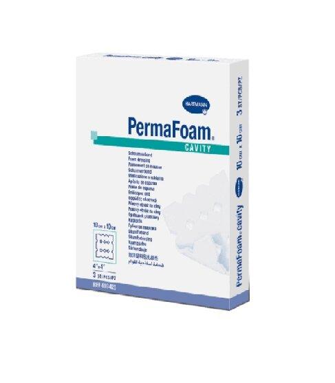 Повязка "Permafoam" губчатая 10х10см 3шт.