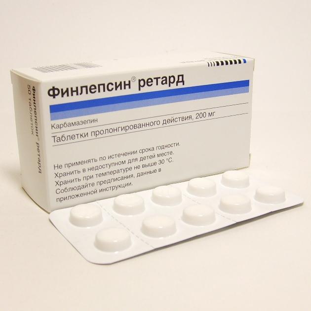 Финлепсин ретард таблетки 200 мг N50