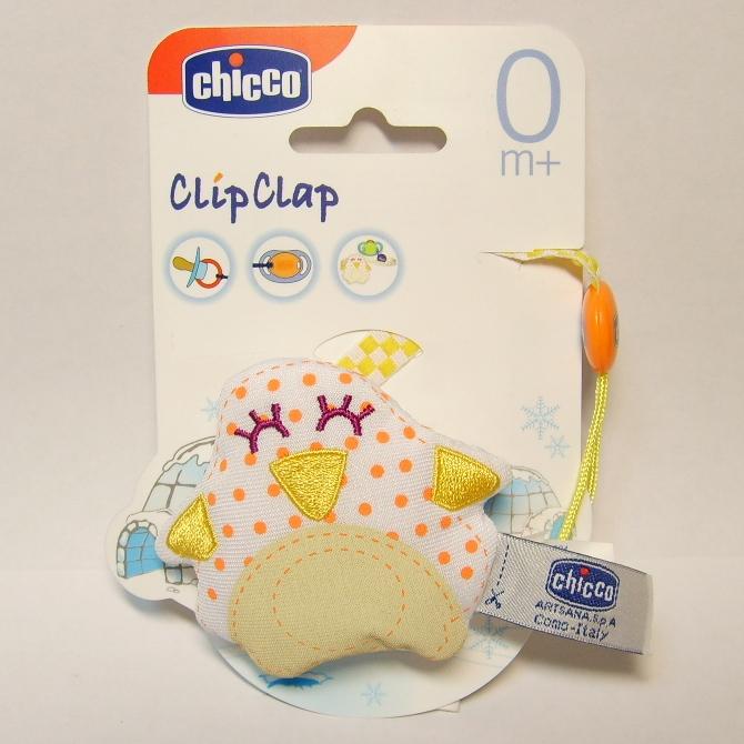 Chicco Прищепка для пустышки с текстильной игрушкой