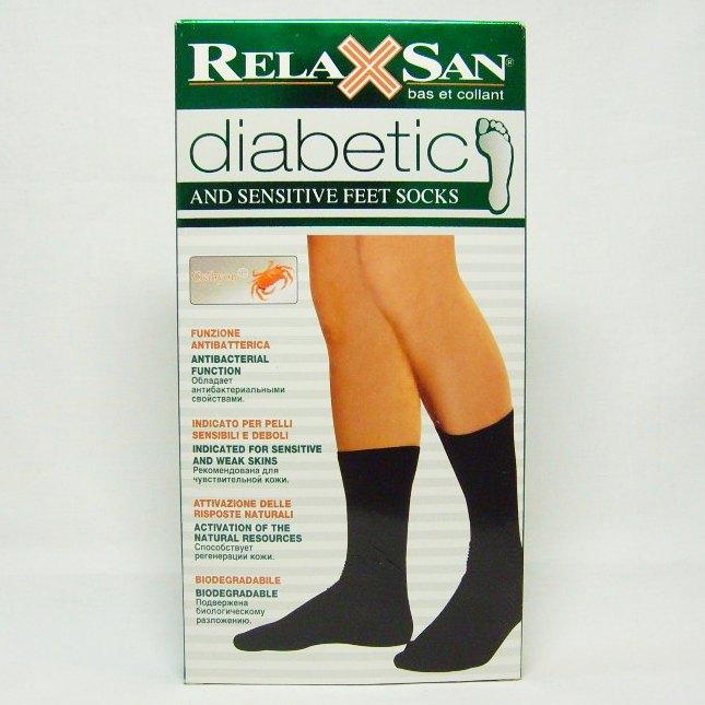Релаксан Гольфы д/диабетиков Diabetic Socks Crabion р.6 черн