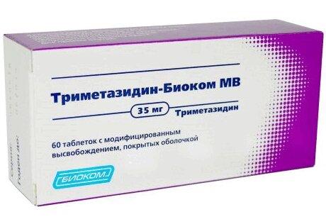 Триметазидин-Биоком МВ таблетки 35 мг 60 шт