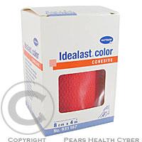 Бинт компрессионный Idealast Color Cohesive 8см х 4м Красный