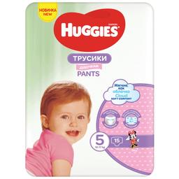 Подгузники-трусики Huggies д/девочек разм.5 (13-17 кг) 15 шт
