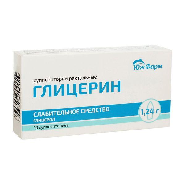 Глицерин суппозитории ректальные 1,24 г 10 шт
