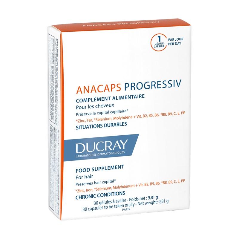 Ducray Анакапс Прогрессив для волос и ногтей капсулы 30 шт